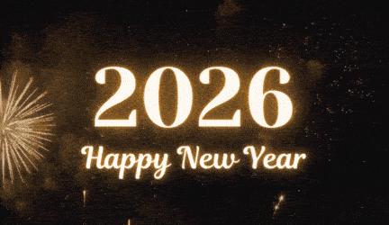 Happy New Year 2026 Fireworks GIF Images