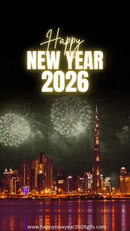 Best Happy New Year Fireworks GIF 2026