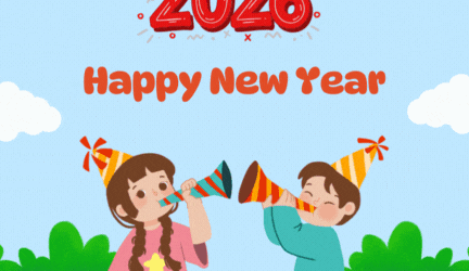 Cute Happy New Year 2026 GIF Images