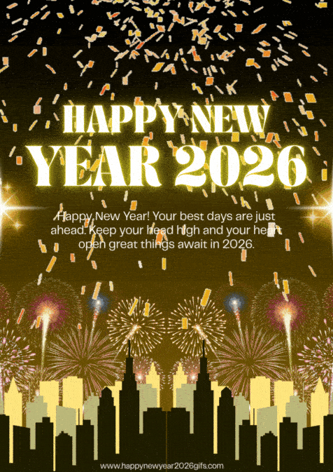 Happy New Year 2026 Heartfelt GIF Wishes
