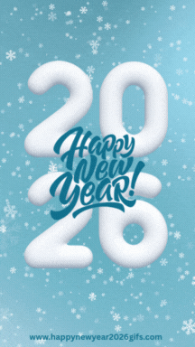Trendy Happy New Year 2026 GIF Status