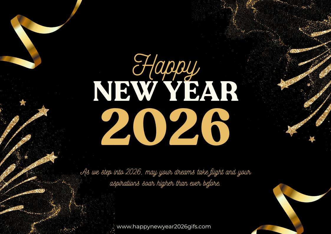 Happy New Year 2026 Wishes in English With Stunning Visuals and GIFs
