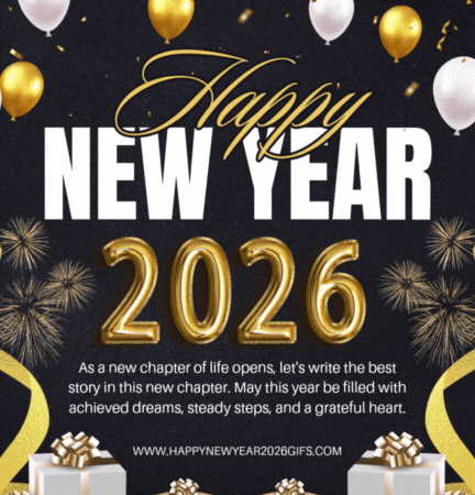 Inspiring Happy New Year 2026 Quotes and Greetings With GIFs for Motivation
